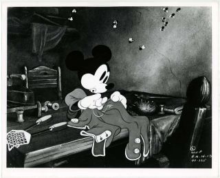 Brave Little Tailor 1938 8x10 Photo Still R69 Mickey Mouse Walt Disney