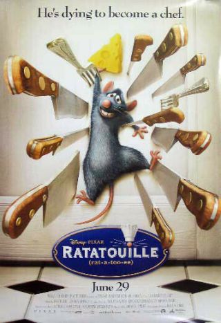 Ratatouille Great D/s 27x40 Movie Poster Pixar 2007