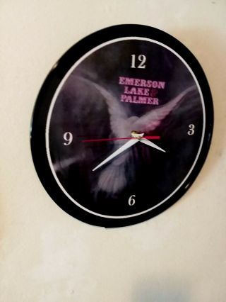 Emerson Lake & Palmer - 12 Inch Quartz Wall Clock Made From A Recycled 12 Inch Lp