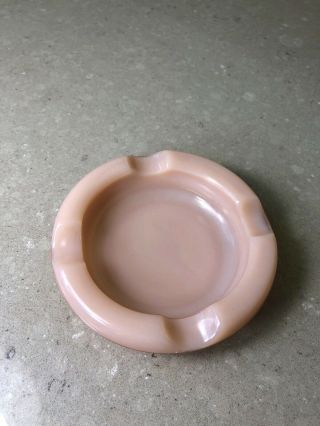 Fire King Rose - Ite Ashtray Rare Anchor Hocking Rose Ite Pink Ash Tray