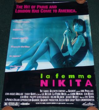 La Femme Nikita 1990 Rolled 1 Sheet Movie Poster Anna Parillaud