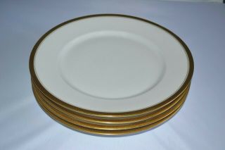 4 Vintage Wm Guerin & Co Limoges France Dinner Plates 9 3/4 "
