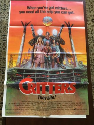 Critters (1986) One - Sheet Movie Poster Chiodo Brothers