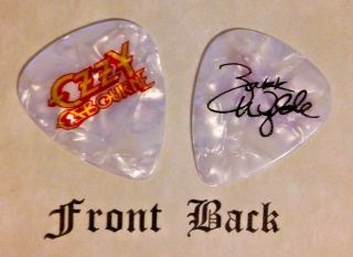 Ozzy Osbourne - Zakk Wylde Band Logo Signature Guitar Pick - (w)