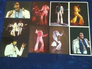 9 Elvis Presley 5 X 7 Concert Photos Taken By Phil Gelormine - Unique