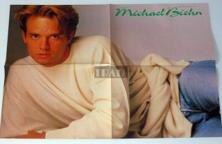 Michael Biehn / River Phoenix 1989 Japan Pinup Poster 14x20 Ss4