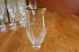 Mikasa Gold Crown Crystal Set of Four Champagne Flutes (8 Available) 4