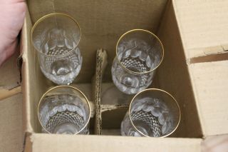 Mikasa Gold Crown Crystal Set of Four Champagne Flutes (8 Available) 8
