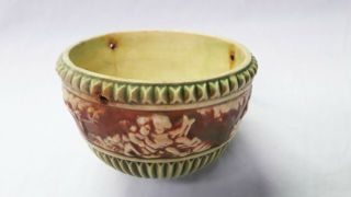 Antique Roseville Pottery Donatello Ceramic Hanging Basket – 10119a 2