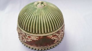 Antique Roseville Pottery Donatello Ceramic Hanging Basket – 10119a 5
