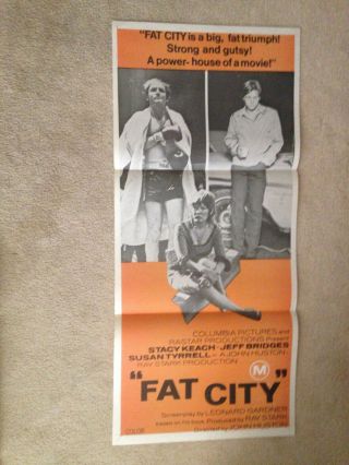 Fat City Orig Australian Daybill Stacy Keach