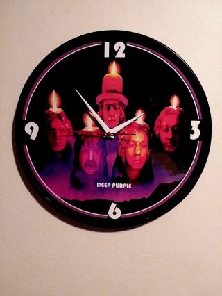 Deep Purple - Burn - 12 " Wall Clock - Poster Laminated Ritchie Blackmore