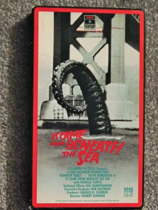 It Came From Beneath The Sea (vhs 1985) Faith Domergue,  Kenneth Tobey Sci - Fi