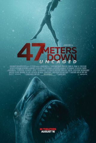 47 Meters Down Uncaged - Ds Movie Poster - 27x40 D/s - Sharks