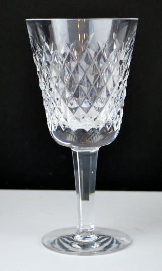 Waterford Crystal Alana White Wine Glass 5 1/2 " Tall Ireland Hand Cut