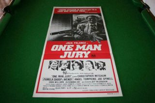 One Man Jury Jack Palance 1978 Aust Orig Daybill Movie Poster In Very Good Cond