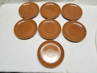7 Russell Wright Iroquois Casual Ripe Apricot Salad Plates