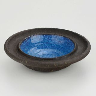 Ulrik Lundbergh Danish Mid Century Modern Stoneware Bowl Dish Empty Pocket