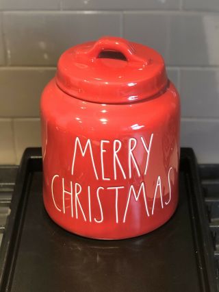 Rae Dunn Ll “merry Christmas” Red Canister 2019