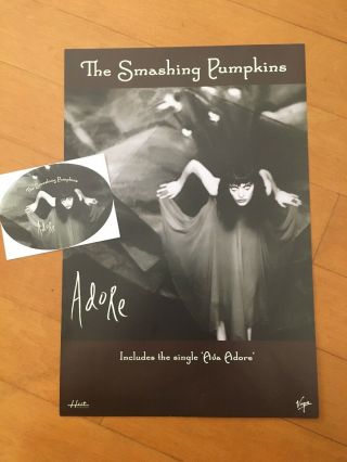 The Smashing Pumpkins Adore Promotional Poster And Sticker