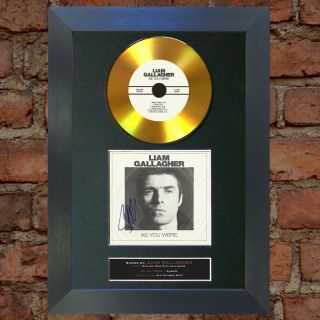 GOLD DISC LIAM GALLAGHER As You Were Signed Autograph Mounted Print 156 3