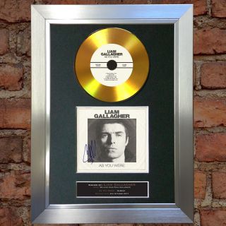 GOLD DISC LIAM GALLAGHER As You Were Signed Autograph Mounted Print 156 4