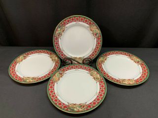 Noritake " Royal Hunt " Pattern 3930 Set Of 4 Salad Plates 8 1/4 "