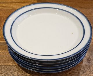Set Of 6 Dansk Blue Mist Impressed Mark - - 7 - 1/8 " Bread Dessert Plates Plate