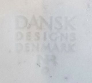 Set of 6 Dansk BLUE MIST Impressed Mark - - 7 - 1/8 