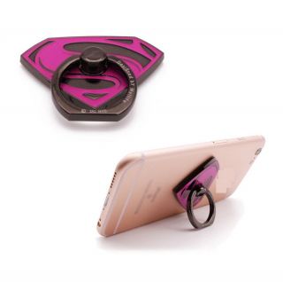 Justice League Superman Finger Ring Buckle Holder Stand Mount For Cell Phone