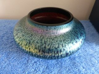 Okra Glass Bowl/vase Bnwob