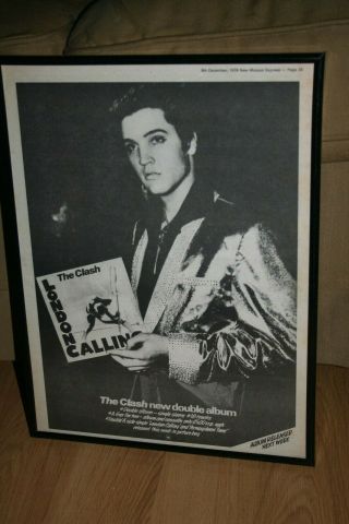 The Clash London Calling Double Album Press Poster Framed 1979