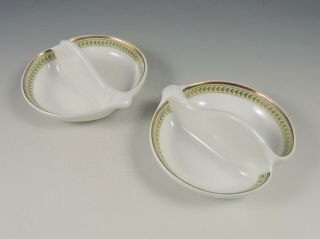 Bernardaud Limoges Constance Coupelle Divided Dish Set Of 2 With Tags