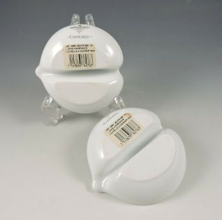 Bernardaud Limoges Constance Coupelle Divided Dish Set of 2 with TAGS 4