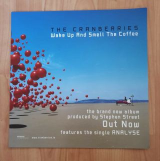 The Cranberries Wake Up And Smell The Coffee Promo Poster Ultra Rare