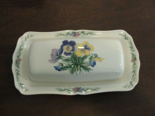 Noritake Conservatory Covered Butter Dish
