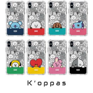 Official Bt21 Pattern Clear Slim Bumper Phone Case Cover 100 Gift