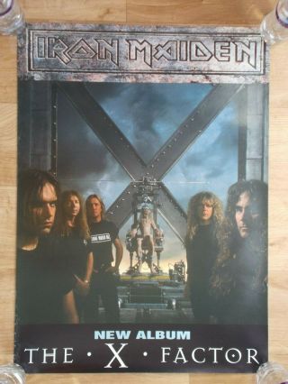 Iron Maiden - The X Factor Uk 1995 Official Emi 20 " X 27 " Promo Poster