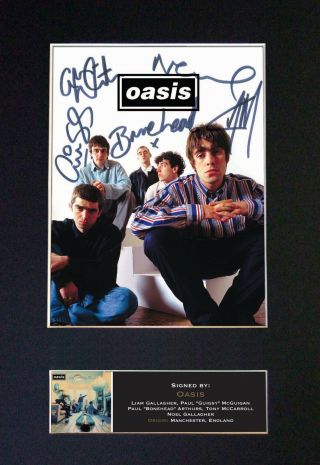 Oasis - Rare Signed / Autographed Photograph - Museum Grade ⭐⭐⭐⭐⭐ 491