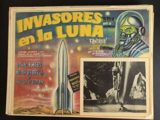 1950 Rocketship X - M Sci - Fi Mexican Movie Lobby Card