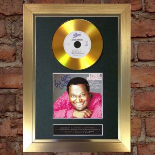 Gold Disc Luther Vandross Forever For Always Signed Autograph Mounted Print 154