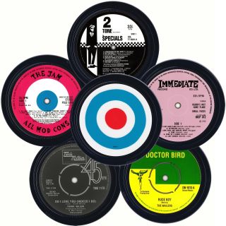 Mod Coasters.  The Jam,  The Who Frank Wilson Small Faces Specials Bob Marley