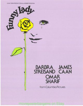 Funny Lady Movie Poster 11x14 Rolled 1975 Mini Sheet Barbra Streisand