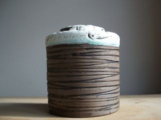Vintage 1970s Gerhard Dolz Studio Keramik German Pottery Vase Fat Lava Period