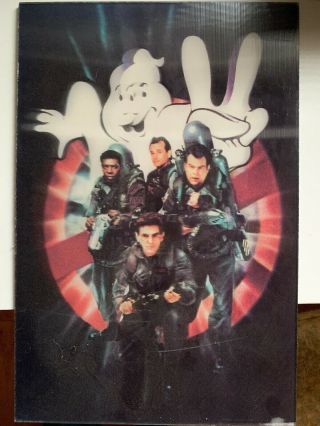 Ghostbusters 2 Promotional 3d Lenticular Display Poster Vintage Rare Memorabilia