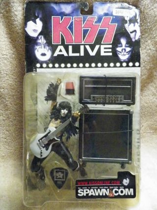 Kiss Alive Paul Stanley Stage Figure Guitar,  Amp,  Pick Mcfarlane Toys 2000