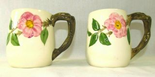 Franciscan Desert Rose Set Of 2 Large 16 Oz.  Coffee Mugs " F " (m1)