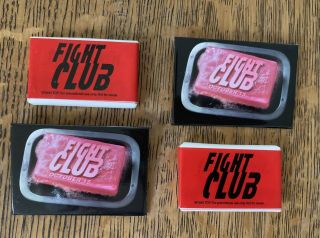 2 Fight Club Soap And 2 Pins From Promotional Items Theatrical Release