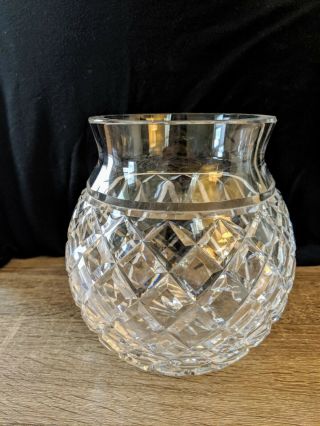 Waterford Crystal Round Vase - (6 1/2 H X 4 1/2 D)