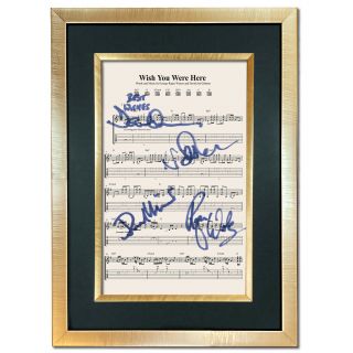 Pink Floyd Wish You Were Here Signed Music Sheet Album Autograph Print 804